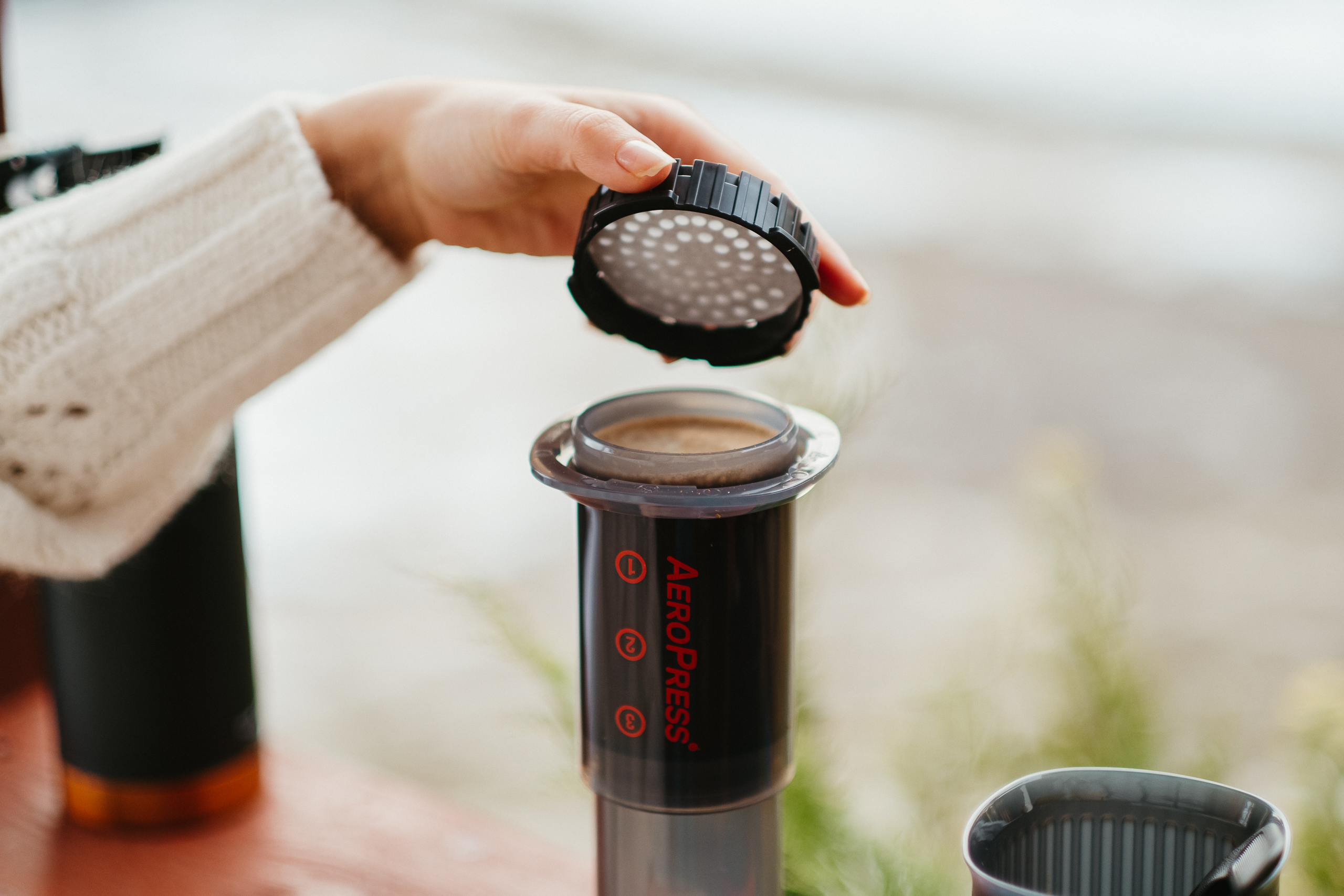 Gotowa kawa z Aeropressu