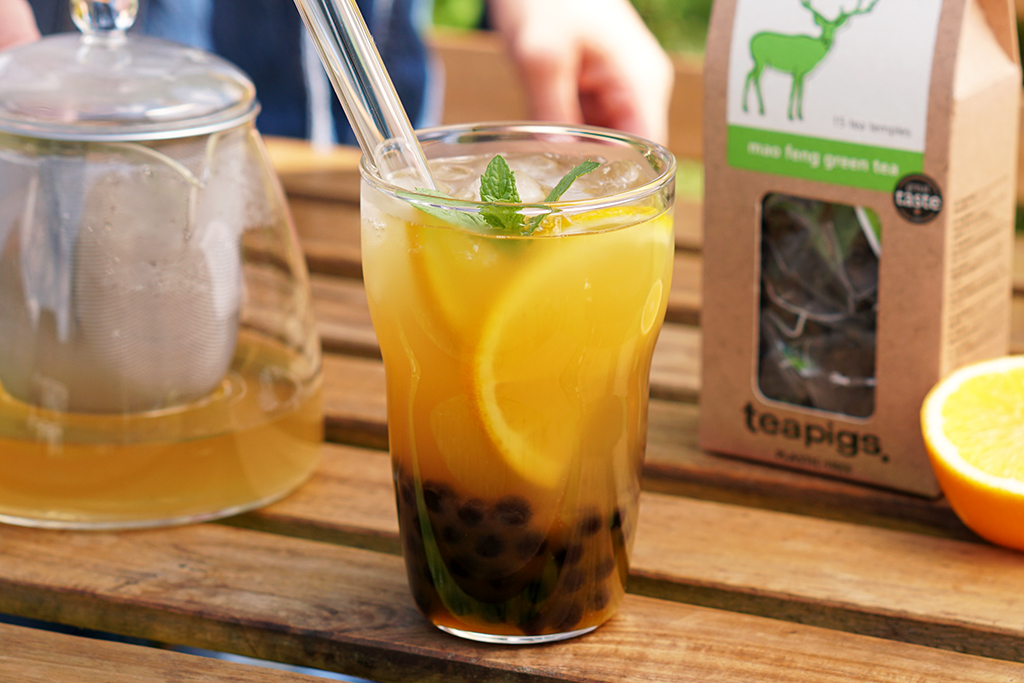 domowa owocowa bubble tea